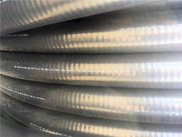 Lot Of Unused Aetna 25 Kv, 3 Conductor Copper, Premium Design, #1 Awg Underground Power Cable, Approximately 5,315 Feet Total)